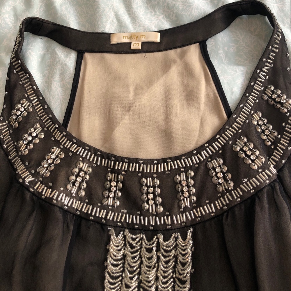 Marty M beaded blouse